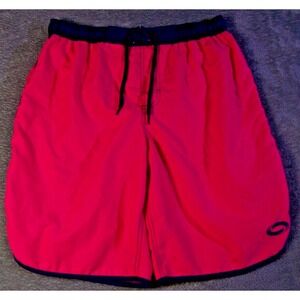 O'rageous Swim Trunks Men's Lined Shorts Pink XL 32X10‎